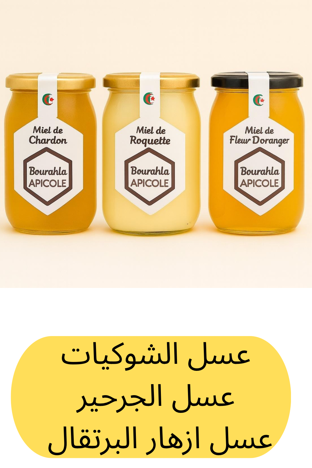 .Miel de Chardon, Fleurs de Roquette & Fleurs d’Orange