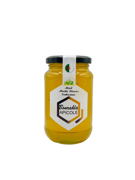 .Miel Multifleurs Saharien (plantes dominantes ; roquette /Chardon Marie ).  عسل متعدد الازهار الصحراوية  (جرجير و شوكة مريم )2025